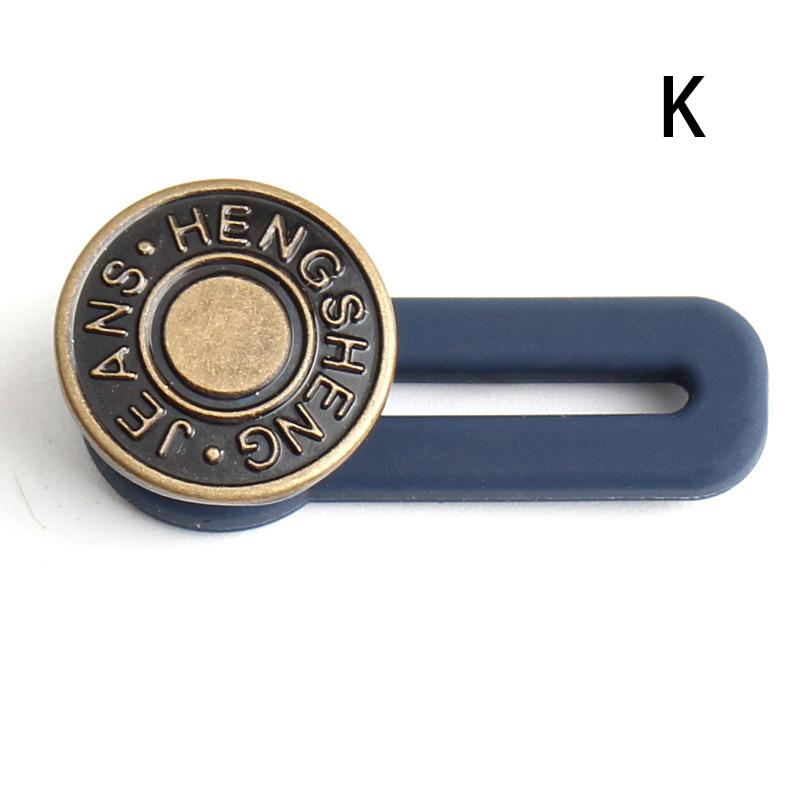 5pcs Jeans Waist Button Pant Waistband Expander Free Sewing Buttons Metal Extended Buckles