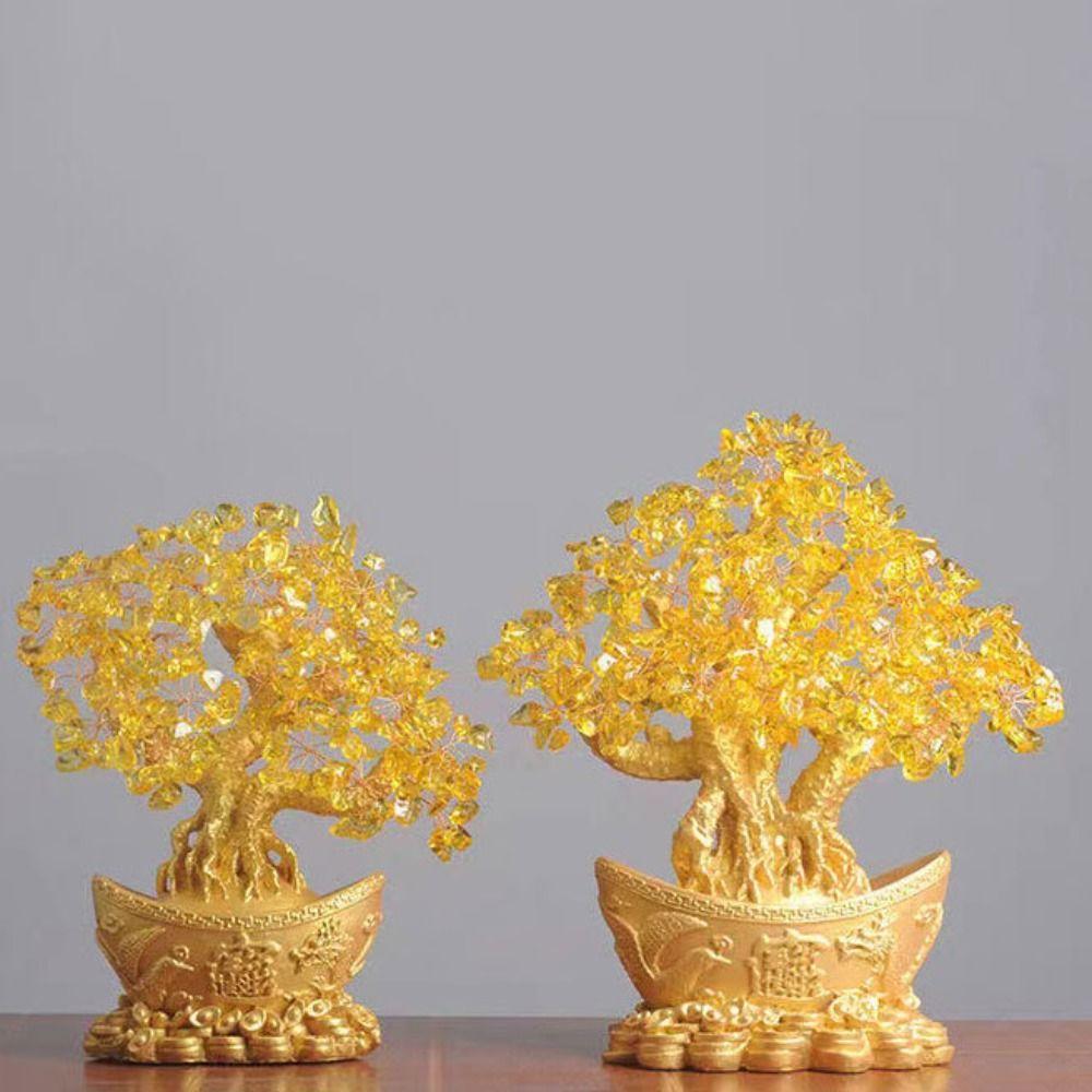 Fortune Resin Living Room Decorative Articles Desktop Ornaments Fortune Tree Money Tree Ornaments