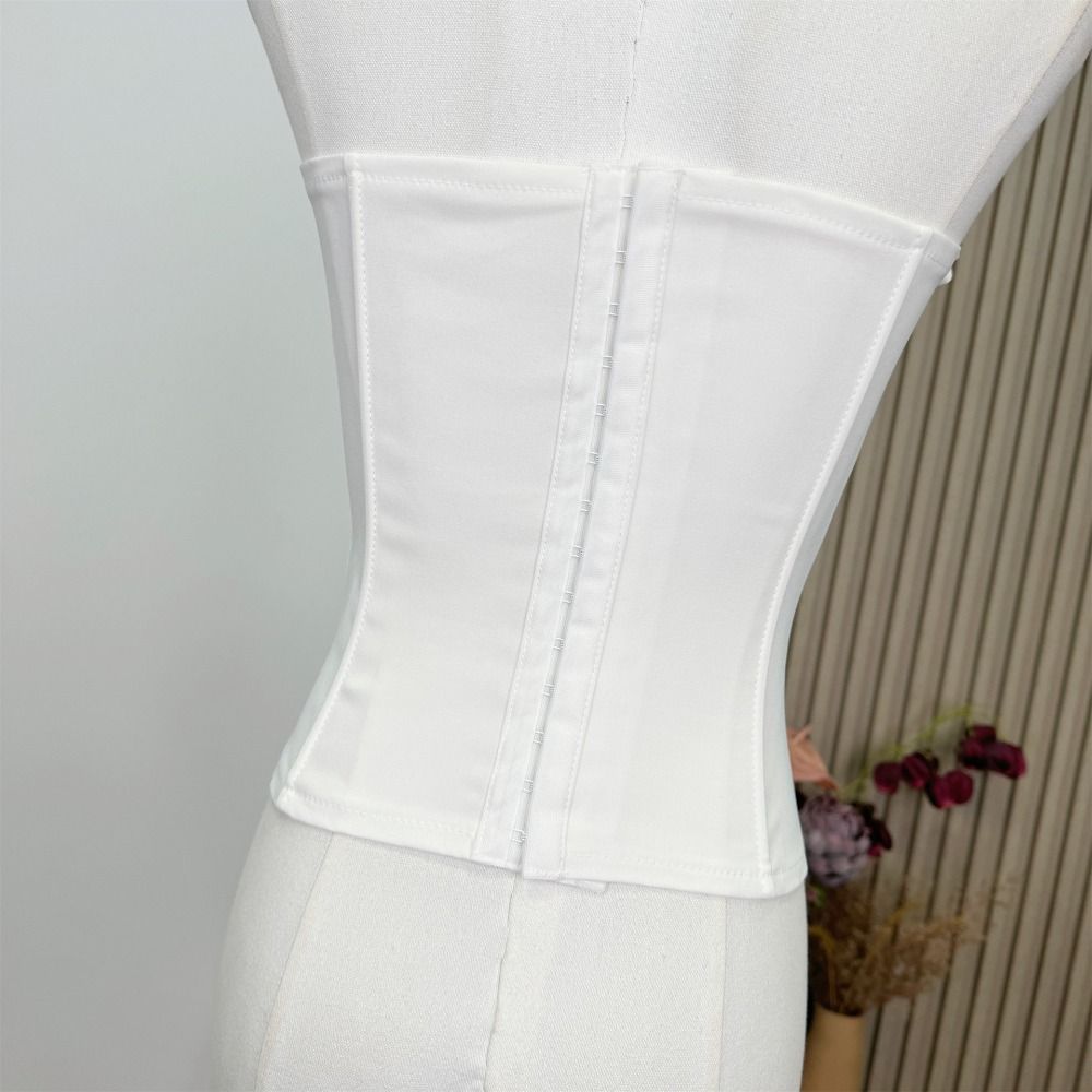 Sleeveless Strapless Sliming Vest Necktie Crop Tube Tops Spicy Girl Style Women Corset Ladies