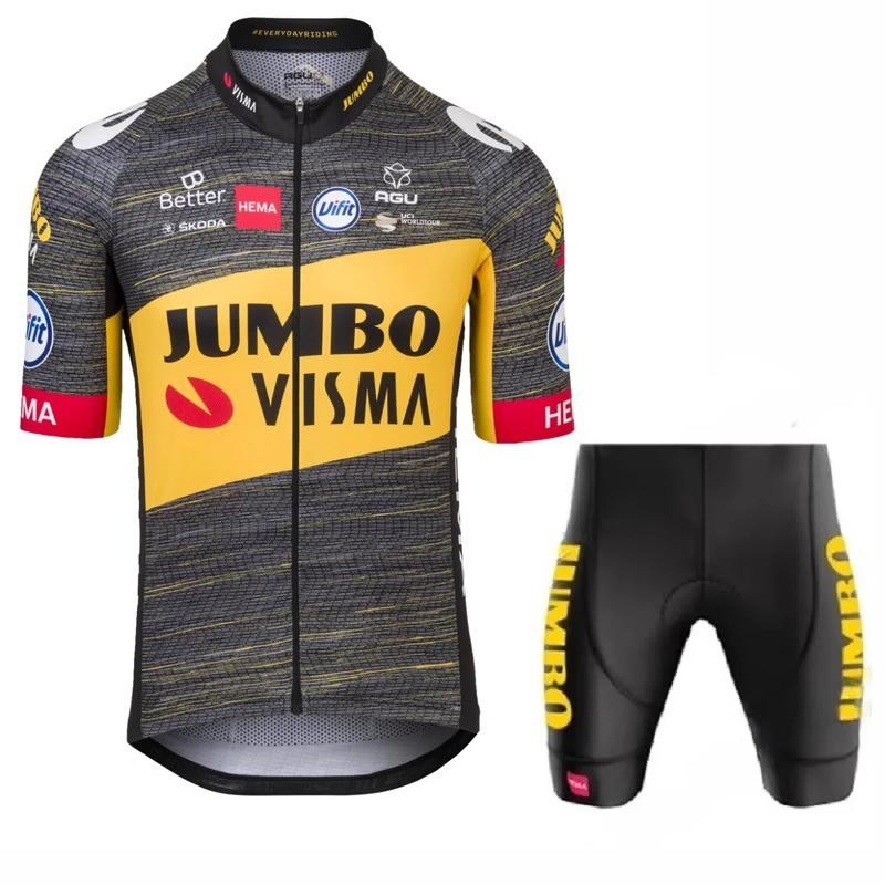 Jersey Set Cycling Quick Dry Short Sleeve Bib Shorts