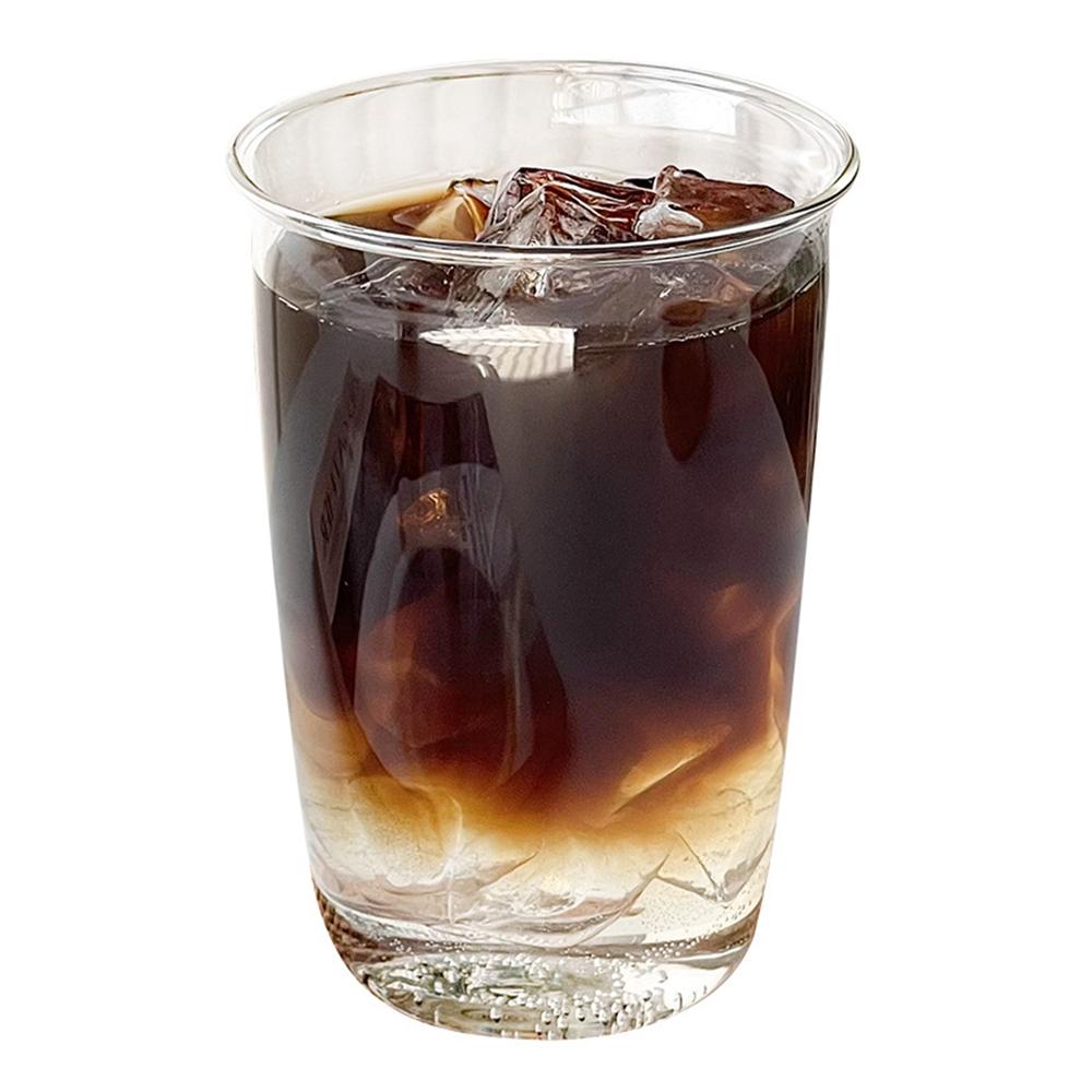 420ml Transparent Glass Coffee Mug Breakfast Mug Latte Cup High Borosilicate Glass Cup Beer Milk Water Cocktail Drinking Mugs