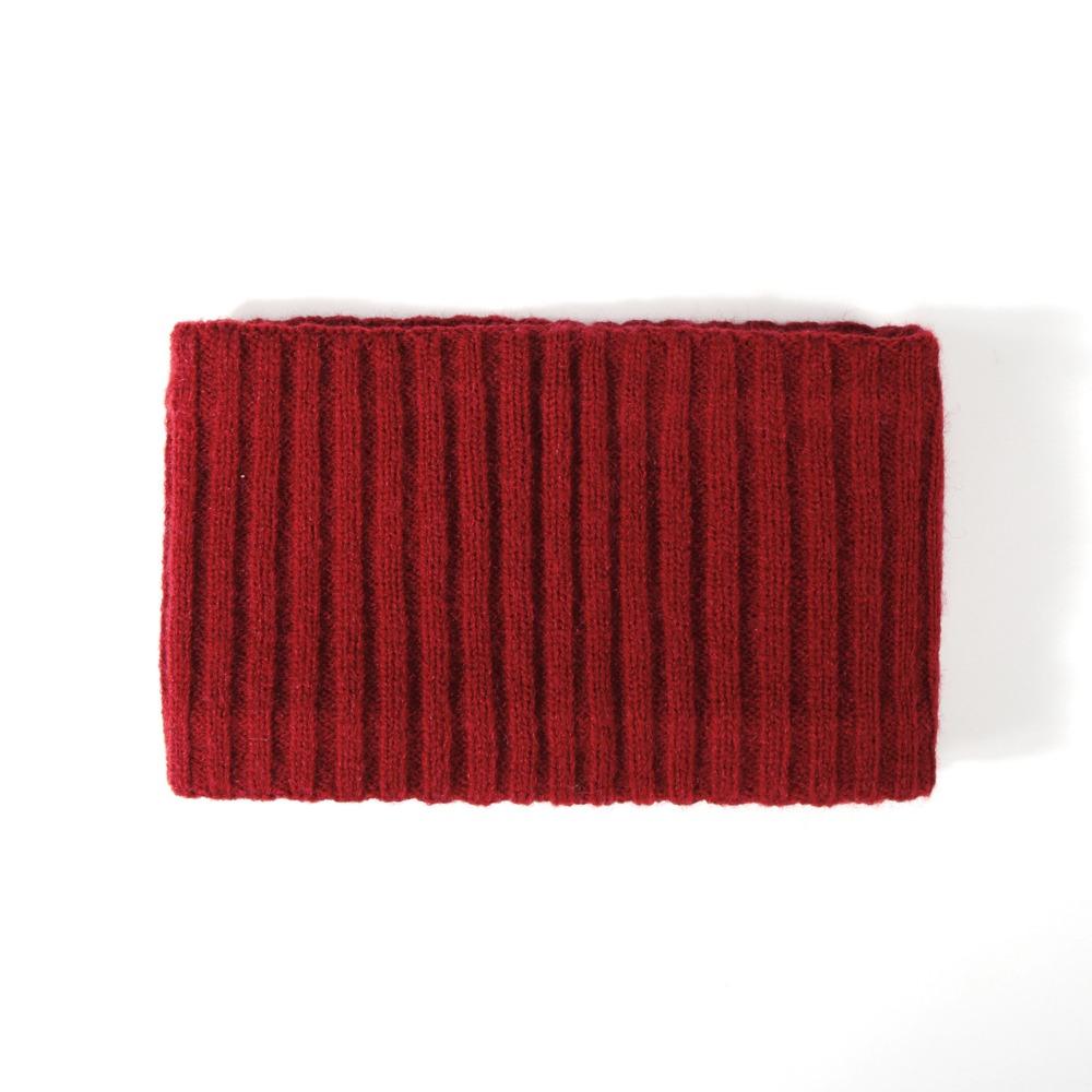 Plush Knitted Headband Ear Warm Winter Elastic Headband Sweet Solid Color Hairband Girl