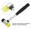 25mm Size Rubber Hammer Rubber Material Double Faced Hammer Plastic Mallet  Furniture Assembly
