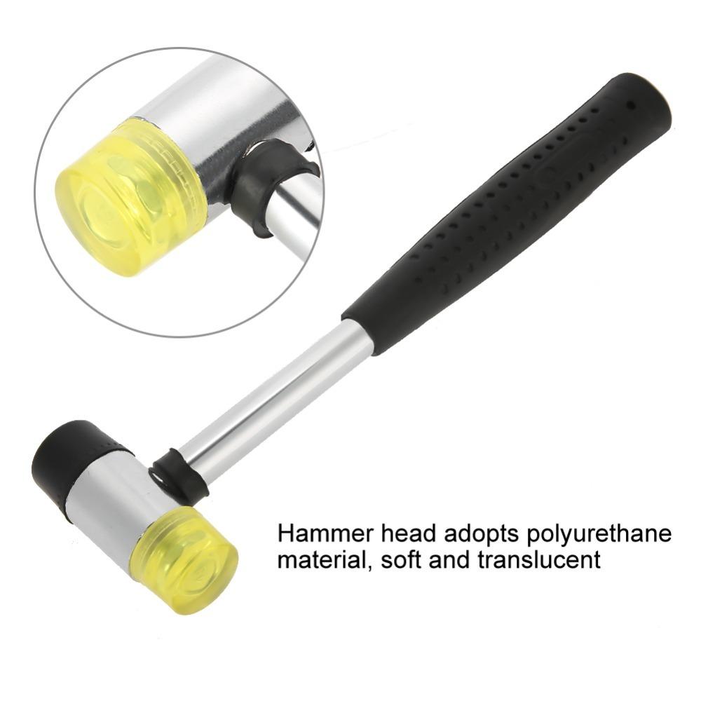 25mm Size Rubber Hammer Rubber Material Double Faced Hammer Plastic Mallet Furniture Assembly
