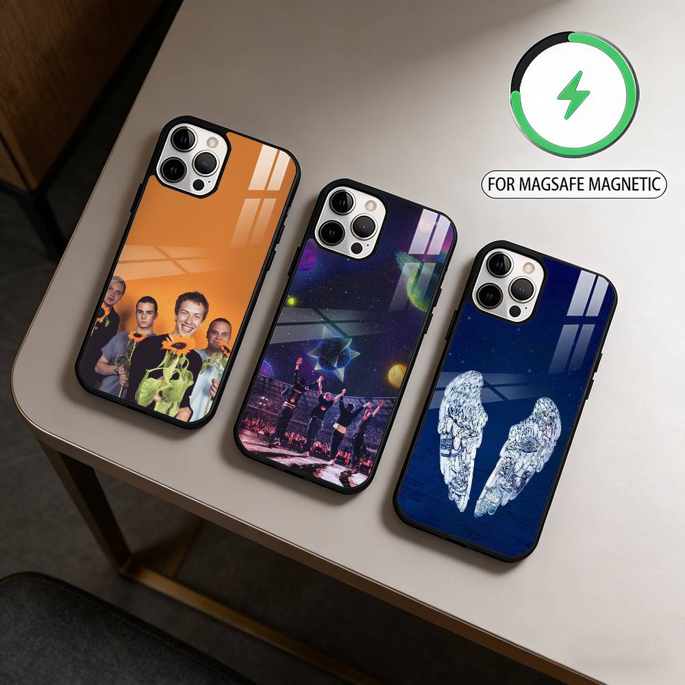 C-Coldplay-AY Phone Case For iPhone17,16,15,14,13,12,11 Plus,Pro Max Magnetic For Magsafe Wireless Charging