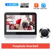 Camluxy Smart Tuya WiFi Door Camera 4.3 Inch 1080P Eye Peephole DoorBell 5000mAh PIR Motion Alarm Alexa Digital Door Viewer