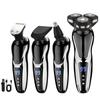 Triple Shaving Heads Electric Shaver LCD Display Hair Clipper 4 In 1 Shaver  Nose Hair Grooming