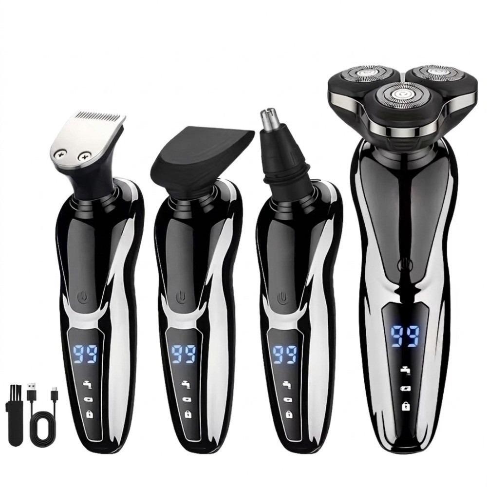 Whole Body Washable Beard Trimmer Triple Shaving Heads 4 In 1 Shaver Electric Shaver Hair Cutting
