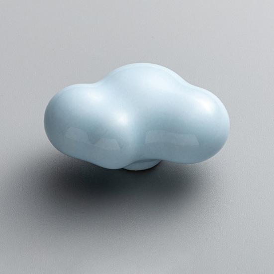 Ручка шкафа Ручка выдвижного ящика Гладкая поверхность Простая установка Керамическая ручка для шкафа в форме облака