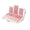 Лоток для хранения ювелирных изделий, подставка для ожерелья, деревянная витрина 15,3x9,2x9 дюймов, розовая для магазина