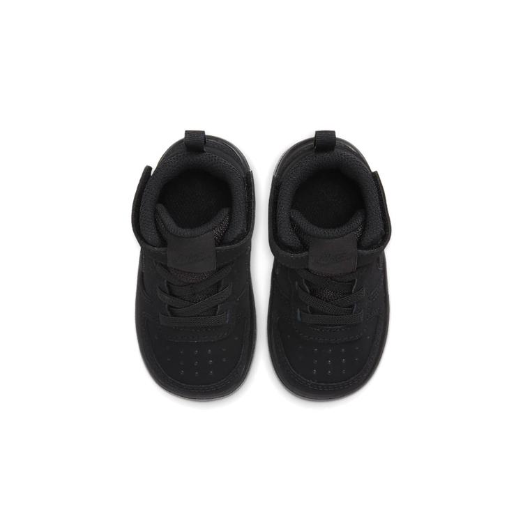 Nike Детские высокие кеды Court Borough 2 Mid 2 с противоскользящей, амортизирующей и износостойкой подошвой, черные, для младенцев и малышей CW5869-001