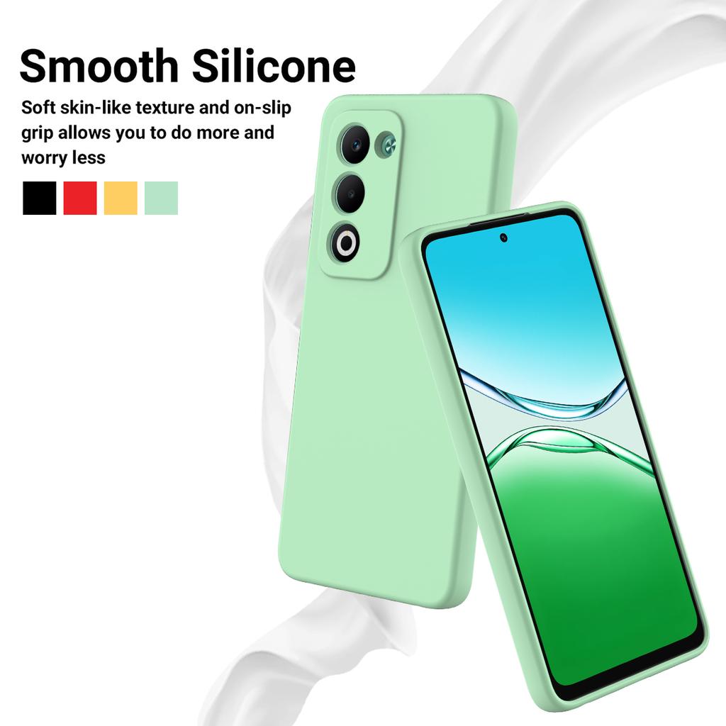 Для Oppo A5i Pro 4G/A5m 4G Жидкий силиконовый чехол Чехол на заднюю панель телефона с ремешком для руки