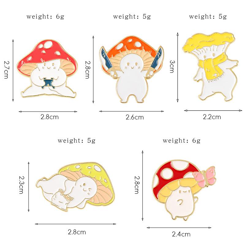 Набор мультяшных брошей 3-10 шт. Рождественская лягушка Космос Грибы Джокер Черный кот Собака Эмалевые значки Животное Значок на лацкан Ювелирные изделия Оптом