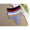 High Quality Comfort Simple Solid Color Ladies Thong Sports Breathable Large Size Women Sassy Sexy Panties Cotton Female Cute Solid Color Underpants