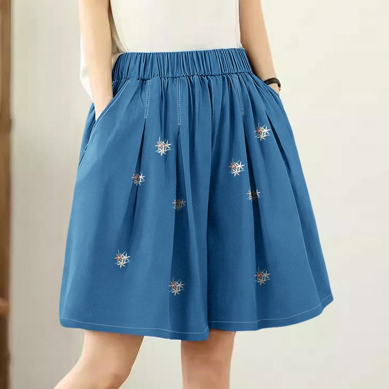 ZANZEA Женские летние повседневные шорты свободного кроя с эластичной талией и принтом