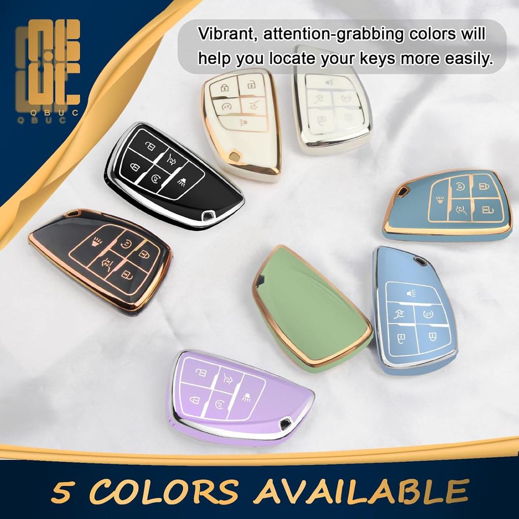 Мягкий защитный чехол из ТПУ для брелка Chevrolet, совместимый с совместимыми моделями Chevrolet 2021-2025 годов