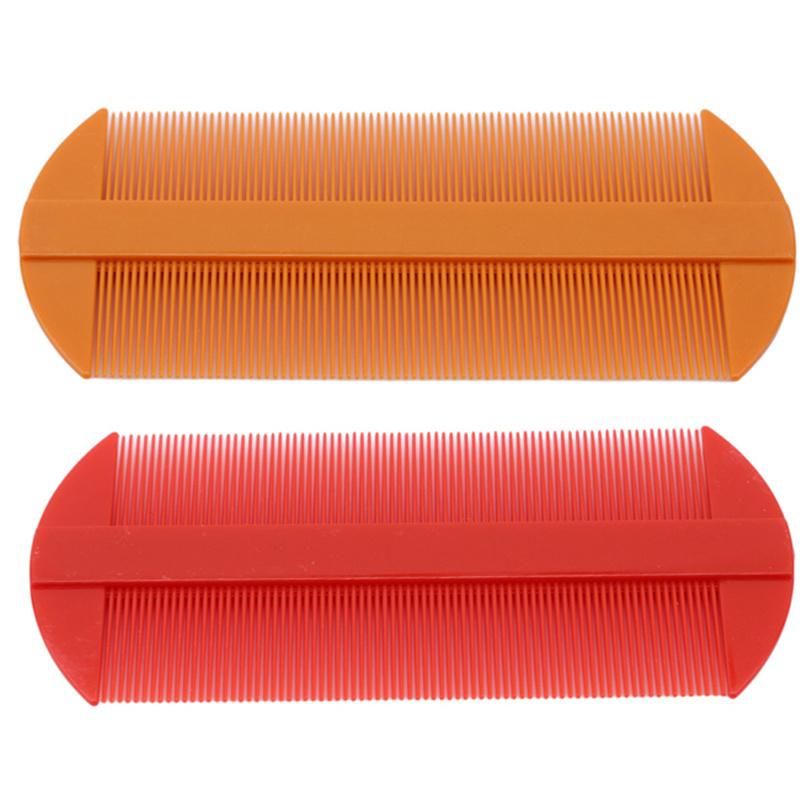 Прочная двусторонняя расческа в повседневном стиле с узкими зубьями, косметическая расческа с плоской головкой, средство для удаления перхоти