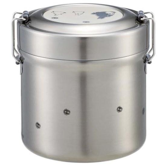 Skater insulated lunch box bowl type 600ml small capacity stainless steel jar thermal insulation cold retention vacuum structure Ghibli My Neighbor