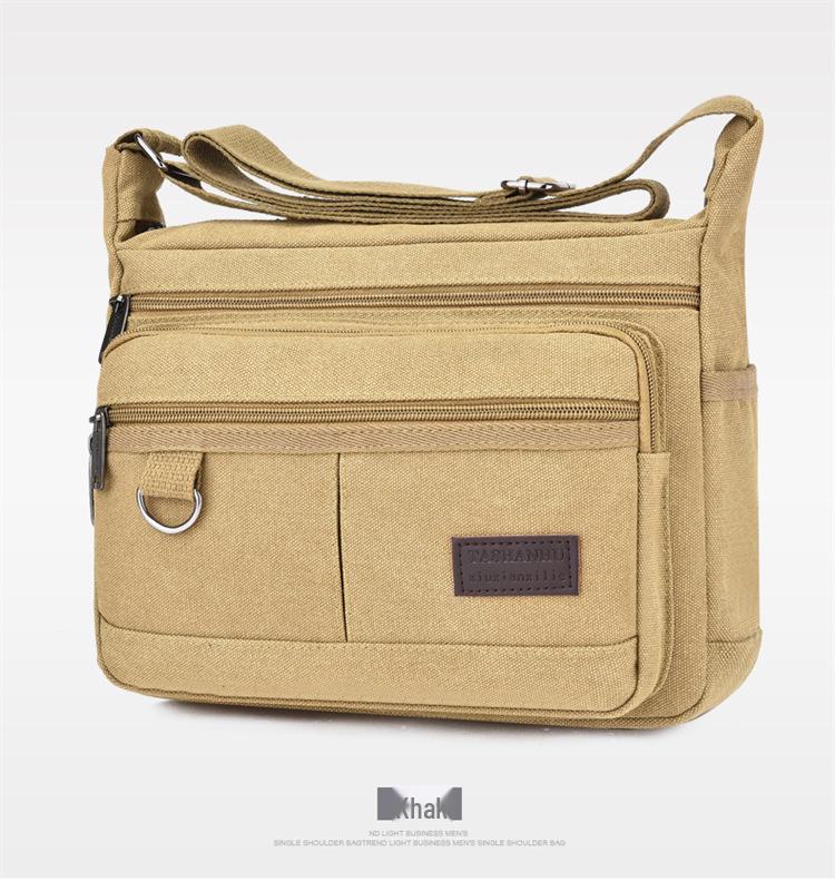 Дышащая износостойкая сумка-мессенджер из парусины — компактная и повседневная