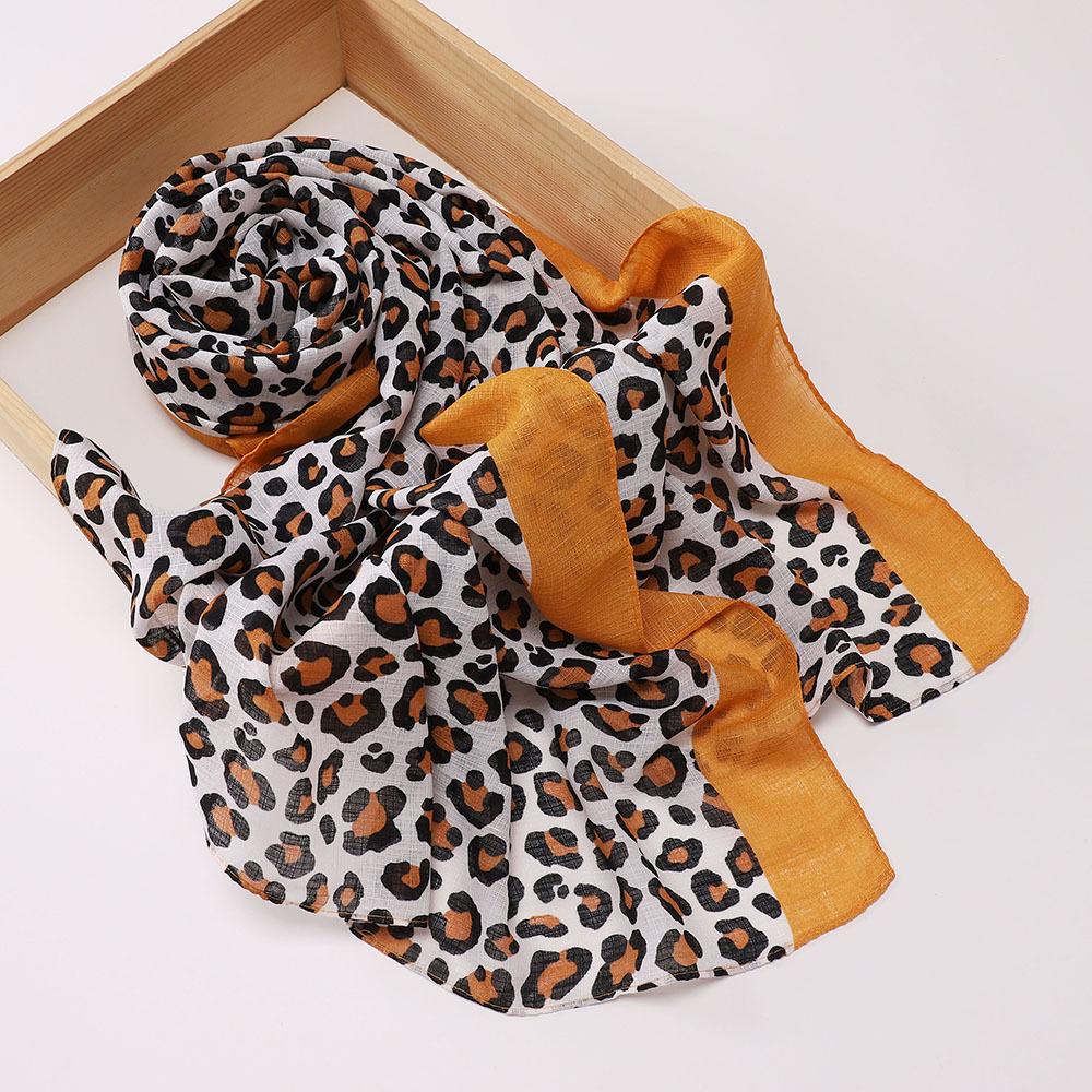 Malaysia Indonesia Leopard Print Headscarf, Women's Fashion Headscarf