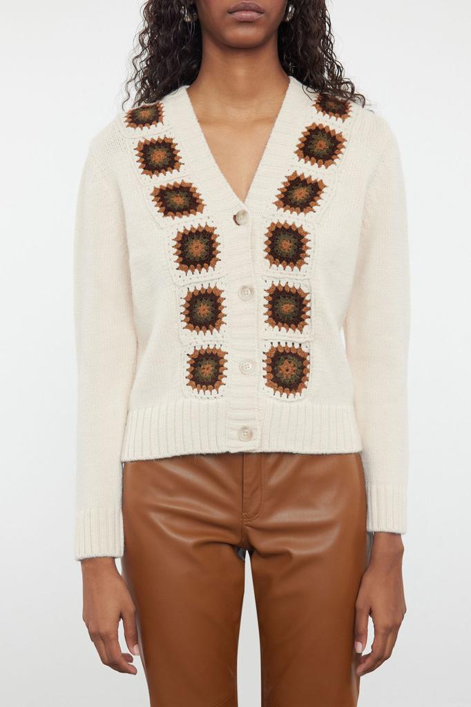 Женский элегантный кардиган с мягкой текстурой, вязаный крючком, с детальным трикотажным кардиганом