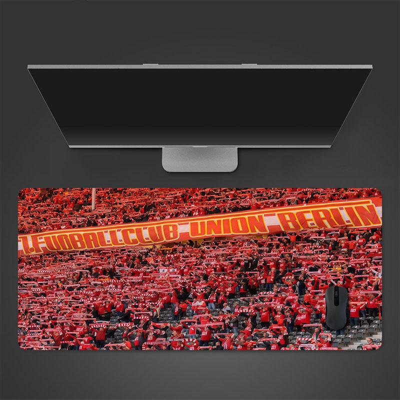 Union Berlin Mouse Pad, Large Gaming Desk Mat, Non-slip XXL Mousepad for Laptop & Tablet, Mini PC Playmat with Stitched Edges