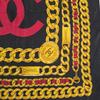 Used MT842 Chanel CHANEL Scarf CC Logo Gold Chain