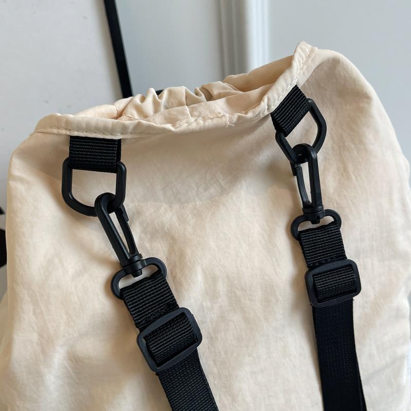 Женский рюкзак с завязками на шнурке, большой емкости, дорожный рюкзак, легкий, простой, школьный рюкзак