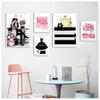 Fashion Books Paris Perfume Dress Lipstick Wall Art Canvas Painting Nordic Posters and Printed Living Room Decoration