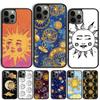 Забавный чехол для телефона с лицом Солнца и Луны для iPhone 17 Air 15 16 Чехол 11 13 14 Pro Max 12 Plus Max Fundas