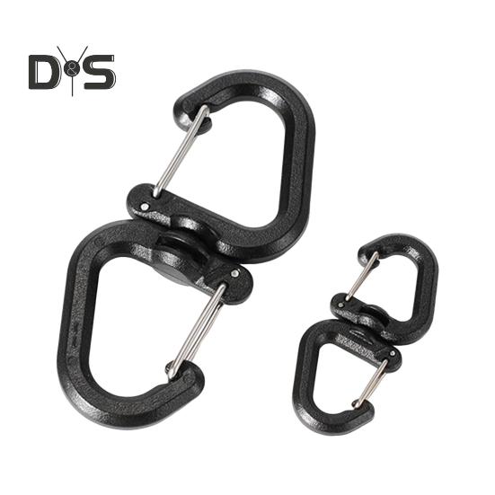 1/5 шт. вращающийся на 360 градусов крючок портативный легкий открытый кемпинг походный S-образный поворотный крючок вешалка пряжка для подвешивания кемпинговые аксессуары