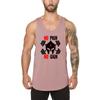 Muscleguys Brand Muscle Vest Bodybuilding Stringer Tank Top Men Summer Fitness Mens Clothing No Pain No Gain Sleeveless T Shirt Singlets
