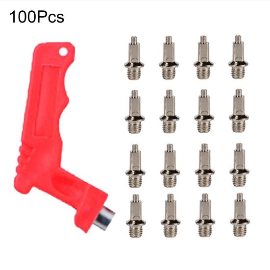 Yousheng 100 шт. шипов для беговых лыж из углеродистой стали, шипы для беговых и кроссовых кроссовок с ключом для шипов для спринтерских видов спорта, кроссовки