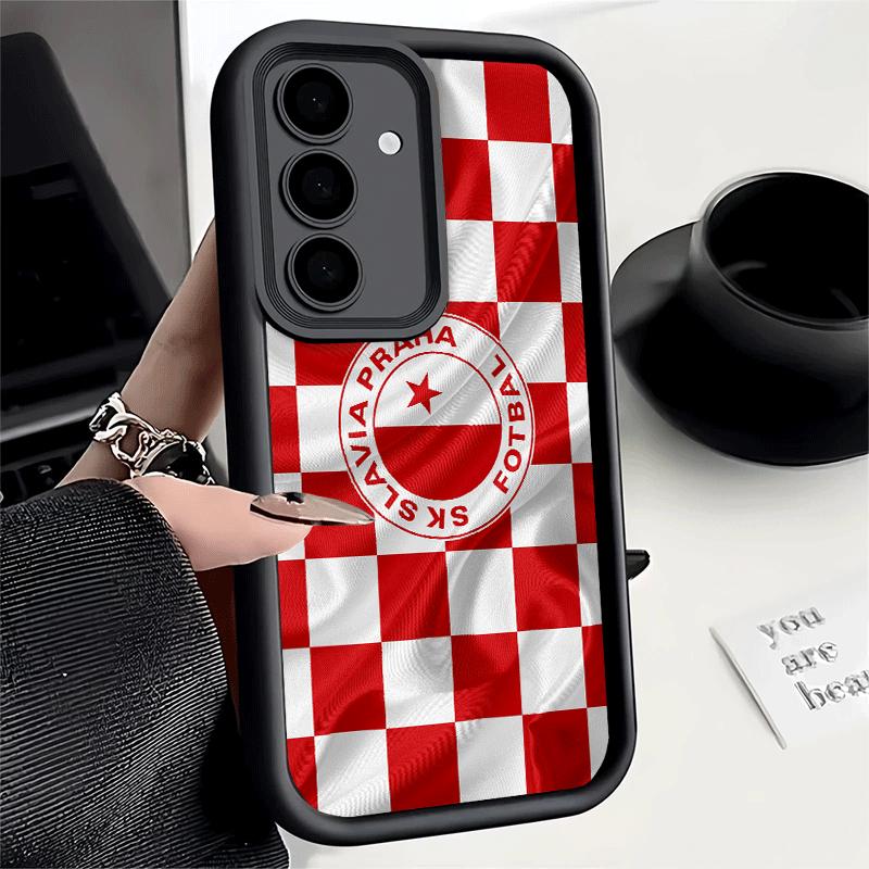 Чехол для телефона для Samsung Galaxy A17 A16 A15 A14 A13 Sk Slavia Praha Чешская Республика A56 A36 A26 A55 A35 A25 A54 A34 A24 A53 A33 A23