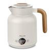 Electric Temperature Adjustable In 6 Keeps Warm for 4 Not Hot To the Rapid Dry Boil Prevention Memory Burn Small White Kettle, 1L, Steps, Hours,