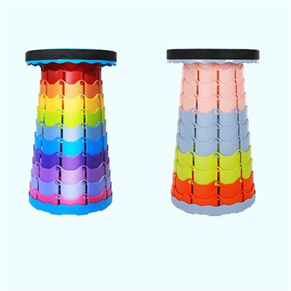 Camping Portable Telescopic  Stool Foldable Retractable Extendable Height Adjustable Wild Picnic Fishing Chair For Outdoor Travel