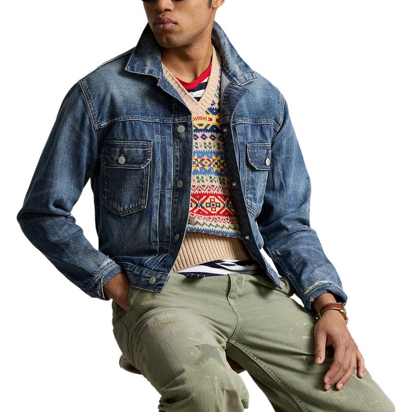 Polo Ralph Lauren SS24 Denim Jacket Loose Fit Men's Indigo MNPOOTW16021373-400