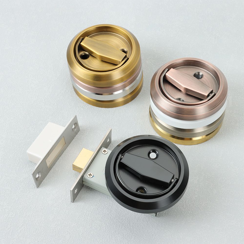 Ручка-замок для скрытой двери из нержавеющей стали, невидимая, утопленная, круглая, кольцо, мебельная ручка, ручки для шкафа, ручки для ящика, домашняя фурнитура