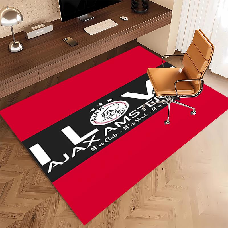 1pc AFC Ajax Print Area Rug - Soft, Washable Non-Slip Indoor Mat, Living Room, Home Office Decorative Rug,Office Decorative