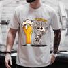 Summer Beer T-Shirts Funny 3D Skull Print T Shirt For Men Fashion New Oversized T-shirt Casual O-neck Short Sleeve Tops Tees