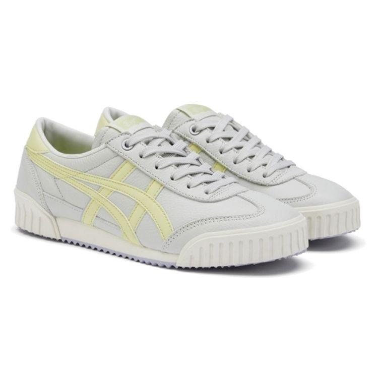 ONITSUKA TIGER Machuation Кожаные Повседневные Дышащие Низкие Кроссовки Женские кроссовки Белый Желтый 1182A595-020