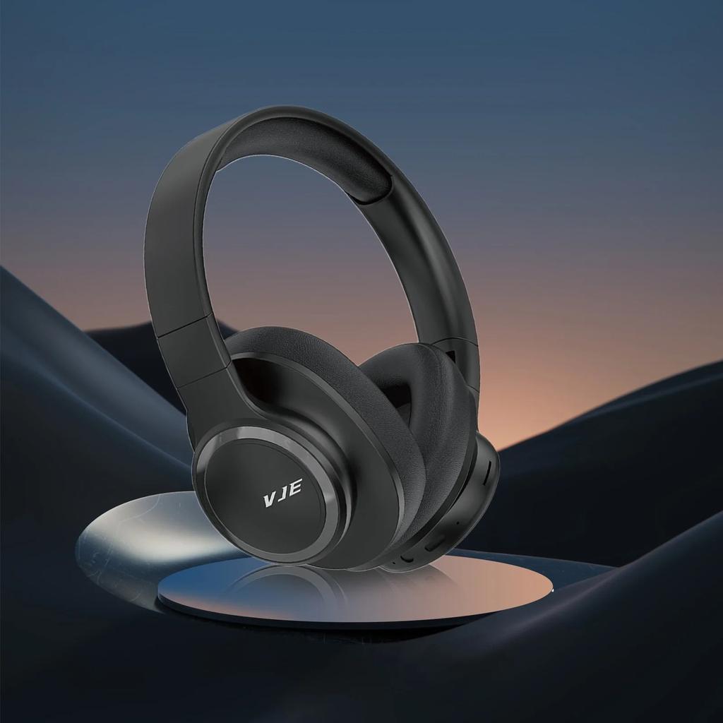 Беспроводные наушники Bluetooth с шумоподавлением, HiFi стереозвуком, длительным временем воспроизведения, складные, встроенным микрофоном, накладные наушники для игр, работы и путешествий