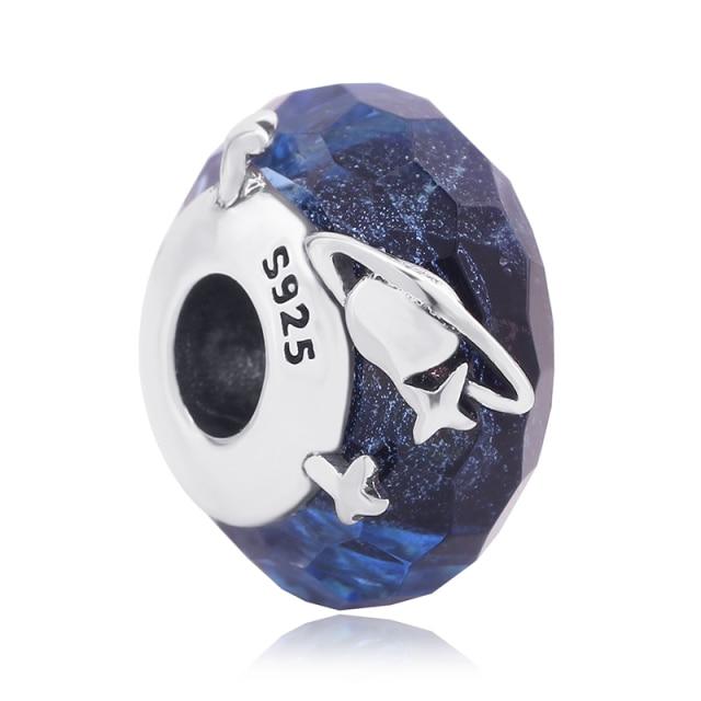 Красочные бусины из муранского стекла, прозрачные бусины в форме пузыря, подходят для оригинального браслета, женские ювелирные изделия из стерлингового серебра 925 пробы