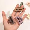 Классические квадратные заколки для волос с матовым эффектом, 4 шт. – добавят элегантности вашей прическе!