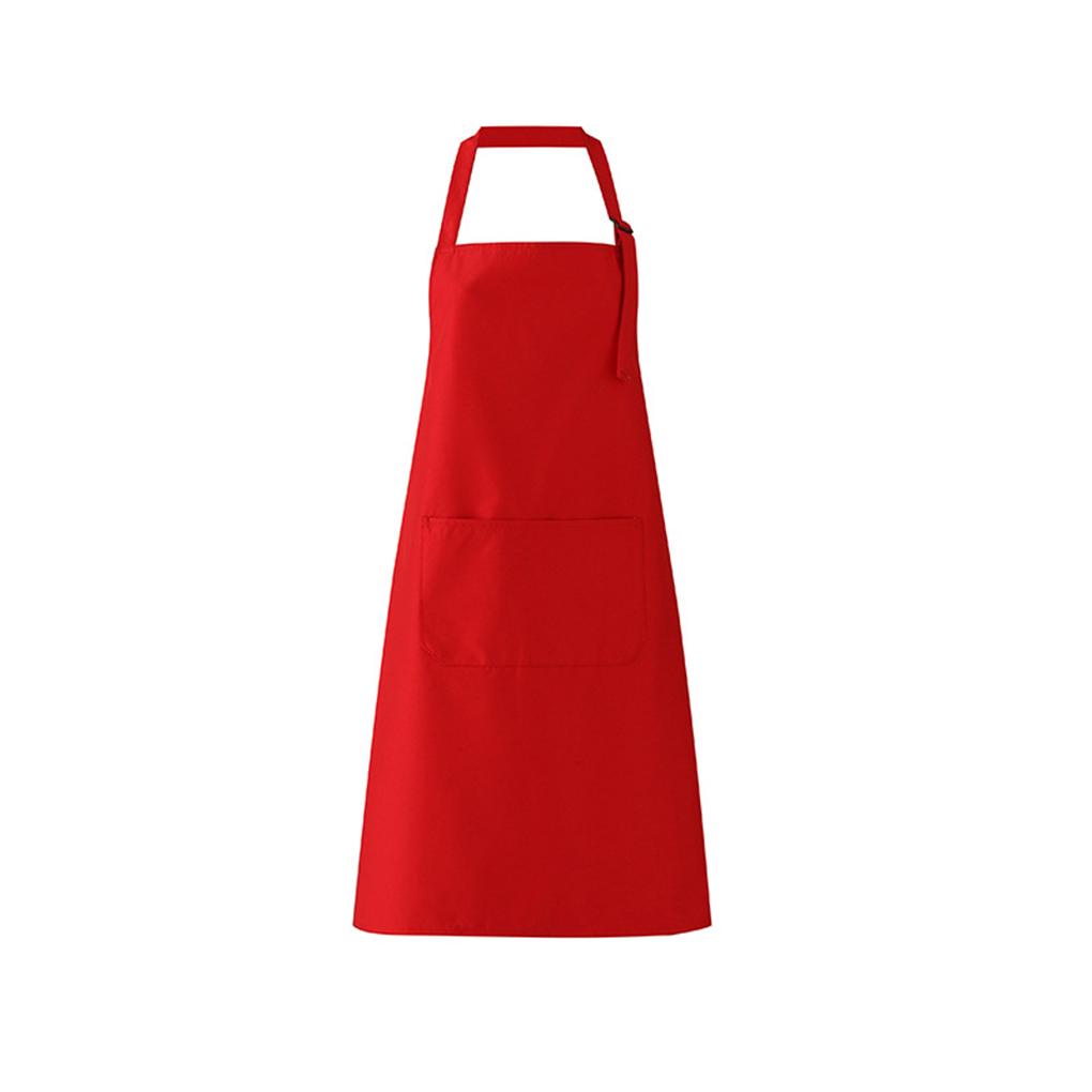 Регулируемый кухонный фартук для дома, унисекс, однотонный, для шеф-повара, официанта, барбекю, парикмахера, с карманом, кухонные принадлежности, инструмент