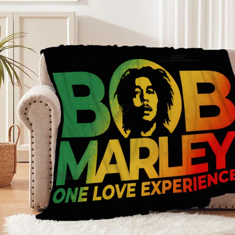 The Godfather of Reggae Bob Patterns Blanket Home Warm Flannel Blanket Cosy Lazy Couch Cover Blanket Super Soft Sheet Mattresses