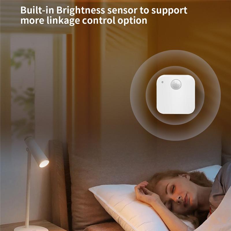 AT19-3 Датчик присутствия человека Tuya Zigbee 3-в-1 с кронштейном, умный PIR-радар, управление яркостью через приложение, устройства умного дома