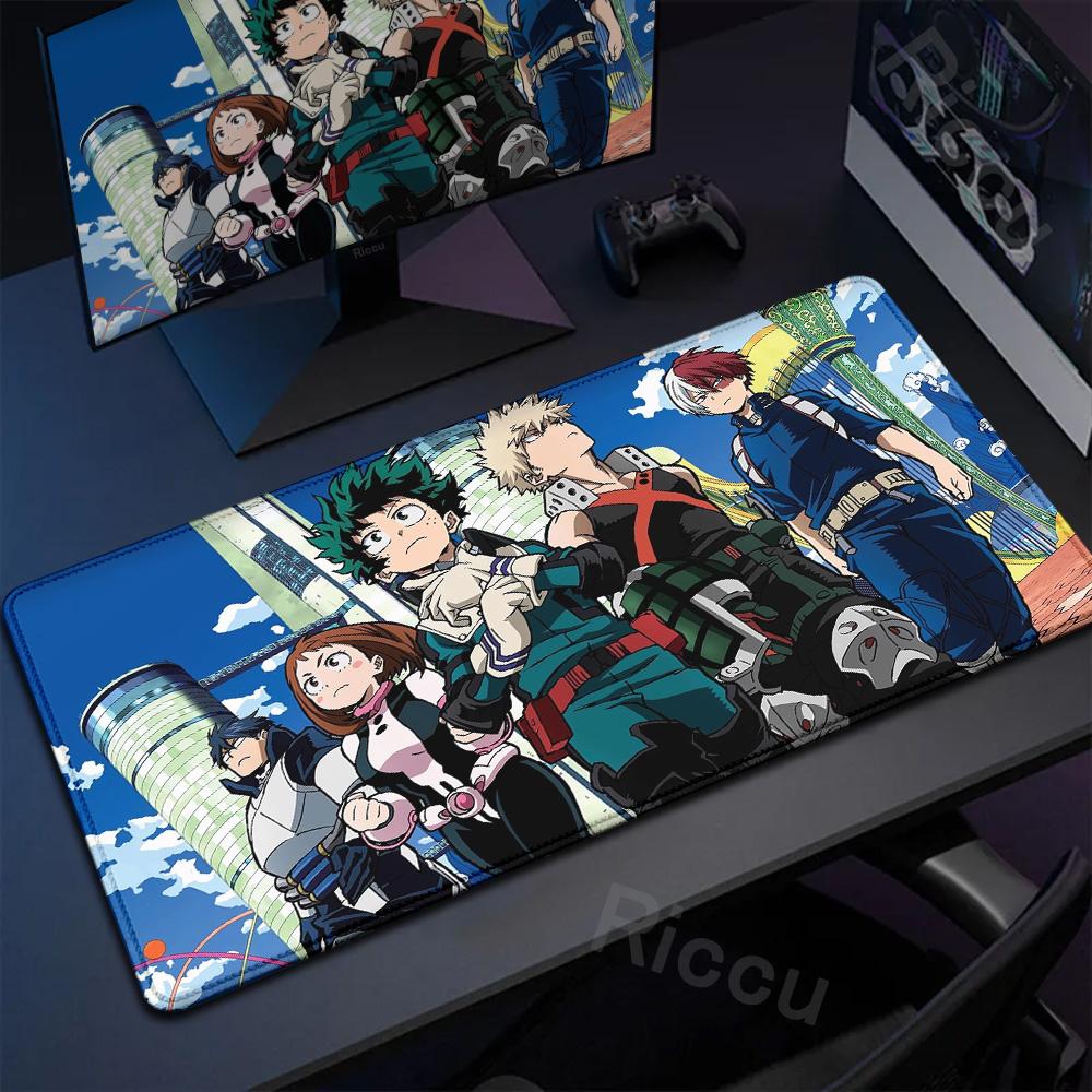 xcm Mouse Pad My Hero Academia Keyboard Pad Gaming Accessories Desk Mat Natural Rubber Antislip Soft Office Tapis De Souris