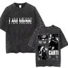 Washed Vintage Playboi Carti I Am Music Logo Graphic T Shirt
