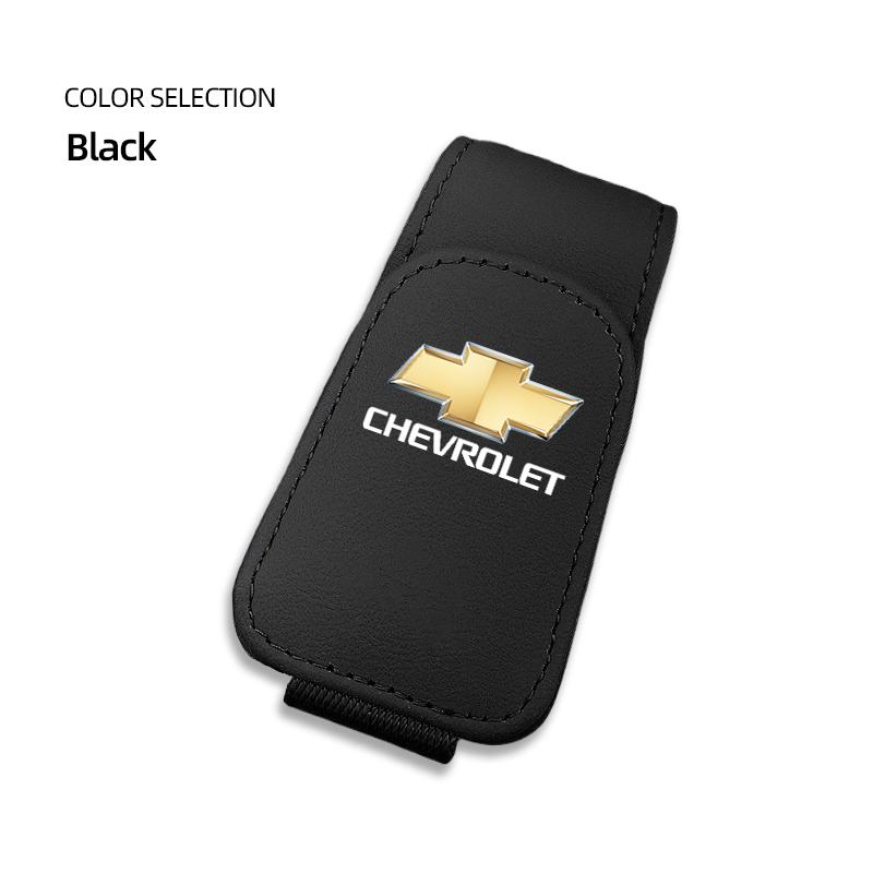 AABJU1 Car Leather Glasses Clip Sun Visor Ticket Card Storage Clamp For Chevrolet Cruze Malibu Colorado Suburban Equinox Blazer Trax